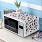 Pastoral Fabric Microwave Oven Cover Towel Refrigerator Washing Machine Universal Cotton and Linen Dust Protection Cover Household Storage Cover Cloth