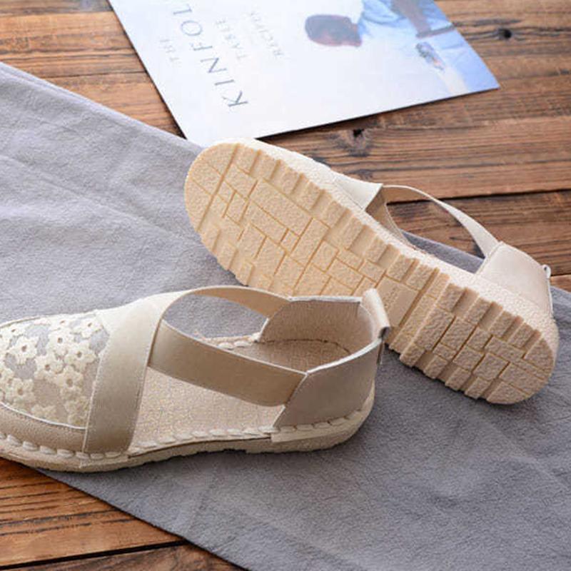 Sandals Women's Moccasins Gentle Shoes Flat Sandals  Loafers Women