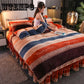 Winter Fleece Bedding Set Duvet Cover Flannel Fleece Flat Sheet 4pcs Caroset Bed Linens Warm