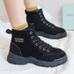 New Winter Plus Velvet Women's Sports Shoes Keep Warm Non-slip Plus Velvet Boots