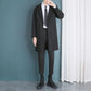Thickened Warm Mid-length Woolen Coat Men's Autumn and Winter Warm Windbreaker Jacket Temperament Handsome Suit Jacket