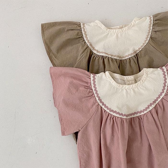 Korean Style of Children's Set Children's Climbing Suit Children's One-piece Clothes Summer Clothes Girls' and Boys' Newborn One-piece Pants