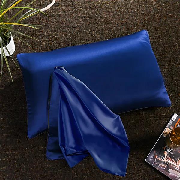 Cool Washed Silk Pillowcase Silky Soft Pillowcase Pillowcase Nude Sleeping 48x74cm