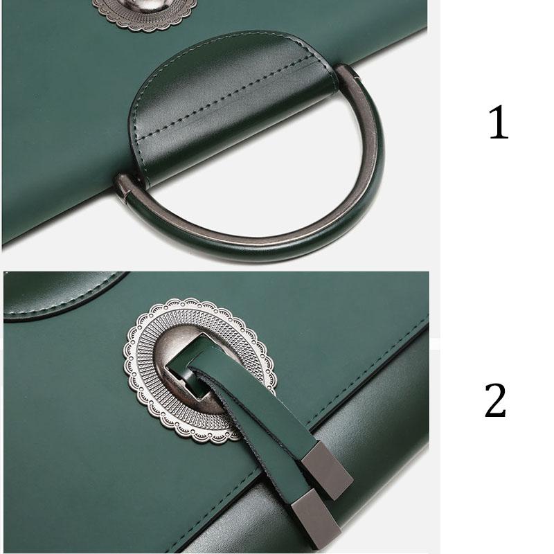Cowhide Women Shoulder Messenger Bags Casual Female Crossbody Bags Portable  Multi-Layer Large Capacity Handbag
