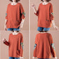 Women Clothes Spring Autumn Casual Ladies Clothing Patch Long Sleeve T-Shirts Ladies Fashion Tops Pullovers