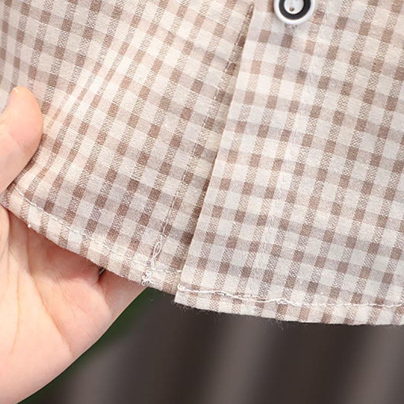 Three-piece Suit Boys and Girls Korean Sweater Vest Suit Spring and Autumn Loose Suit Shirt Trousers Sets Casual Suit