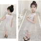 Children's Clothing Girls Summer Clothing Solid Color Sweet Mesh Dress Sleeveless Children's Vest Skirt Girl Princess Dress