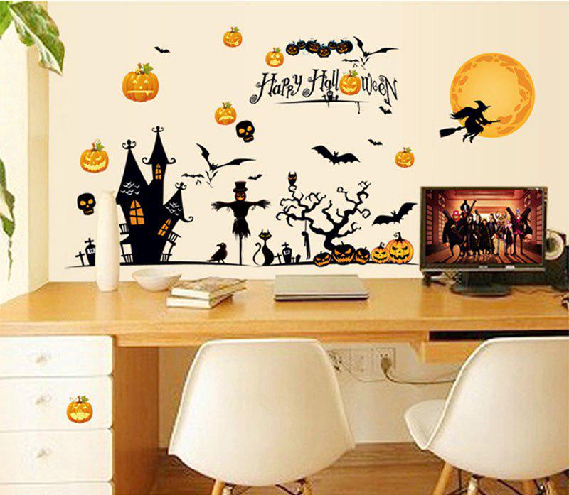 [sticker ]Diy Halloween Wall Sticker Decor For Party Supplies Removable Jack -O -Lantern Behemoth I