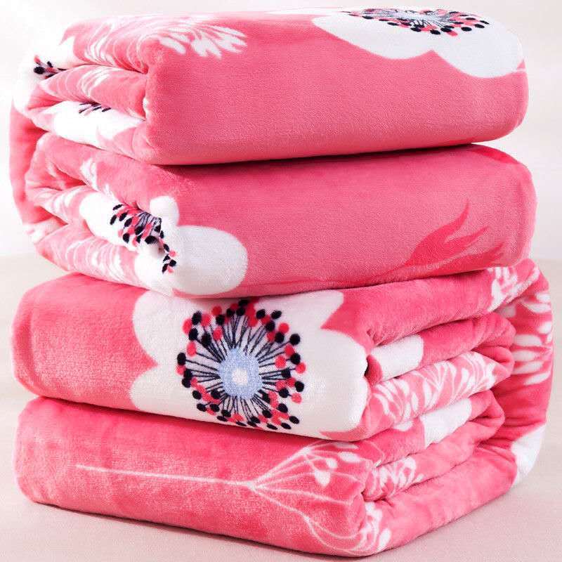 Thick and Breathable Single-layer Blankets Autumn and Winter Household Goods Flannel Sheets Warm Blankets Soft Sheets