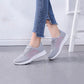 Ladies Sports Shoes Mesh Casual Shoes Flat Lightweight Running Shoes Canvas Non-slip Travel Single Shoes Women