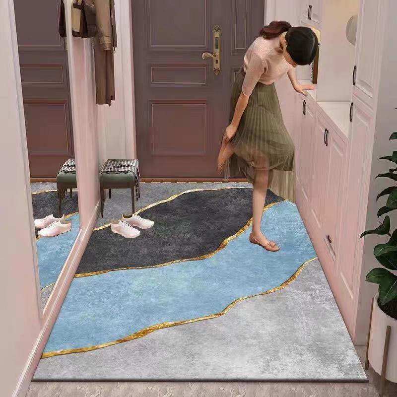 Light Luxury Style Modern Floor Mats Door-to-door Doormats Living Room Mat Bedroom Non-slip Carpet