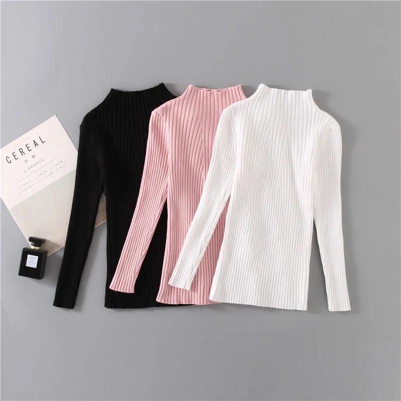 Kids Girls Knitted Sweater Spring Autumn Winter Baby Turtleneck Long Sweater for Teen Girl Wear Warm Clothing