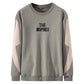 Spring and Autumn Sweater Men's Long-sleeved T-shirt Round Collar Casual Loose Pullover Top