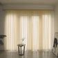 Nordic Simple Translucent Gauze Pure Color Finished Gauze Curtain Bedroom Bay Window Balcony Living Room Window Screen (1 Piece)
