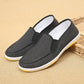 Old Beijing Men's Casual Cloth Shoes Anti-skid and Breathable Work Shoes with Tendon Sole Spring and Autumn Canvas Shoes