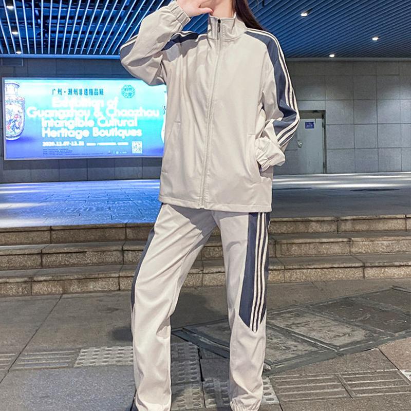 Casual Sportswear Suit Couple Gym Fitness Suit Female Autumn and Winter Loose Tooling Two-piece Yoga Suit Ladies Casual Sets