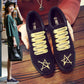 Black Women's Low Heel Sneakers Women's Spring and Autumn Shoes Korean Canvas Shoes All-match Clearance Student Running Shoes