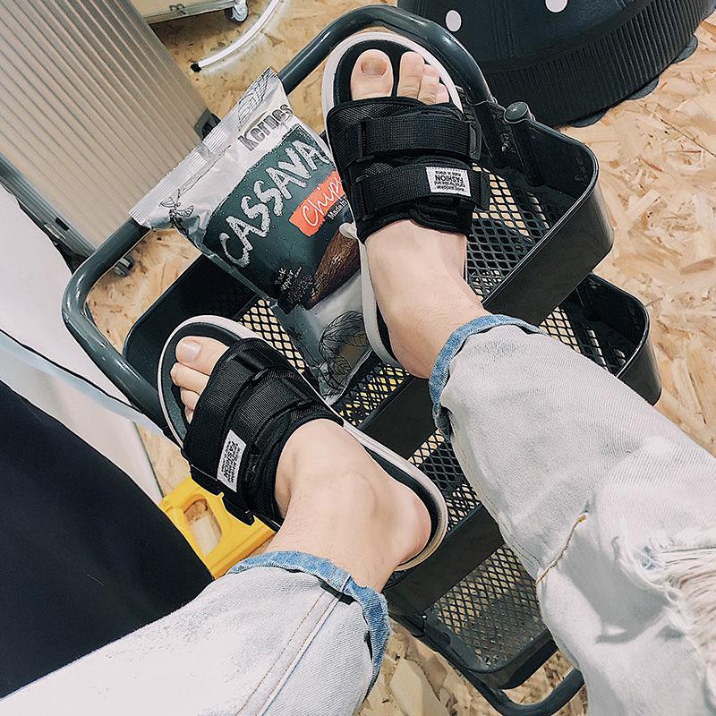 Wear Student Non-slip Men's Slippers Outside Summer Casual Soft-soled Slippers Couple Beach Shoes