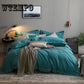 Soft Cotton Quilt Set Bed Skirt Four-piece Lace Quilt Cover Solid Color Princess