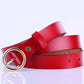 Belt Fashion Women Leather Alloy Pin Buckle Waist Strap Belt Slim Waistband