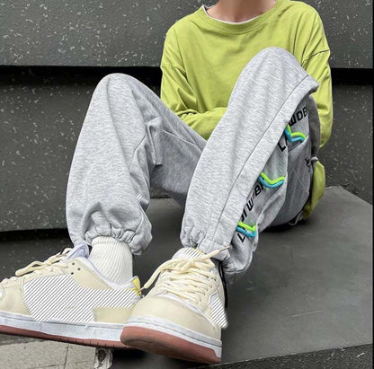 Casual Sports Pants Men's Drawstring Pants Loose Ins Tide Spring and Autumn Straight Trend All-match Sweatpants