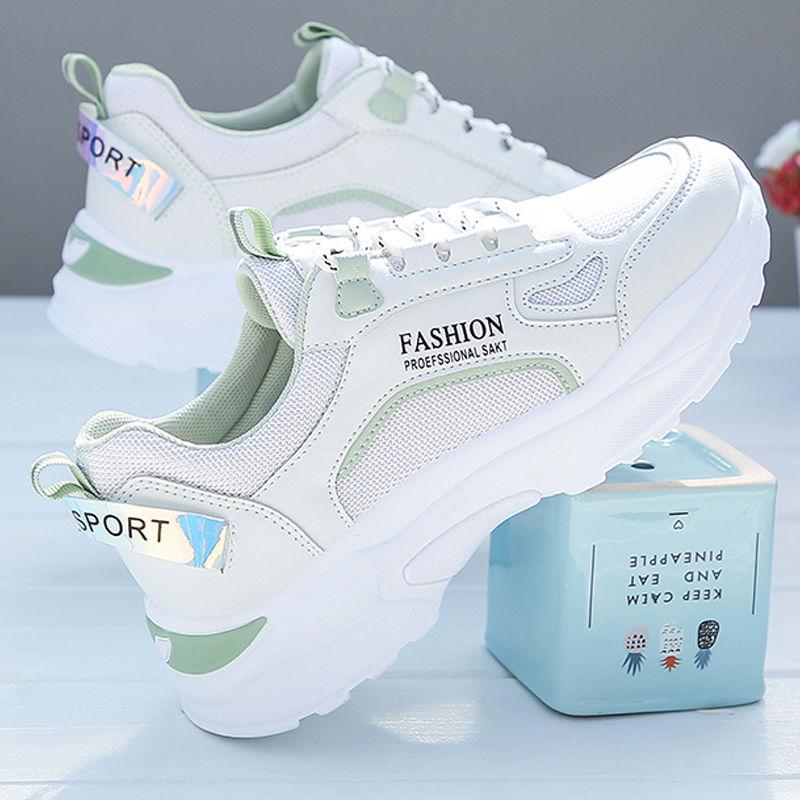 Shoes Women's Casual Sports Shoes Breathable Mesh Running Shoes Korean Style White Shoes Women's Shoes