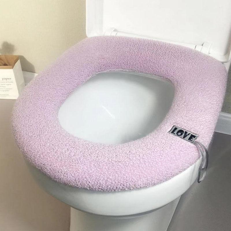 Four Seasons General Autumn and Winter Toilet Seat Gasket Cushion Thickening Plus Velvet Warming Pad Household Toilet Seat Cover To Keep Warm