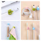 8PCS Creative Wire Holder Cable Organizer Wall Hook Strong and Seamless Non-punching Hub Storage Clip Multi-functional Paste Hook Towel Rack