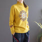 National Style Vintage Pullover Sweater Women Autumn Winter High-neck Plus Size Inner Base Sweater Loose Knitwear
