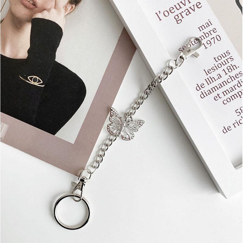 Punk Belt Men and Women Cool Belt Pants Chain Decoration All-match Simple Tide Black
