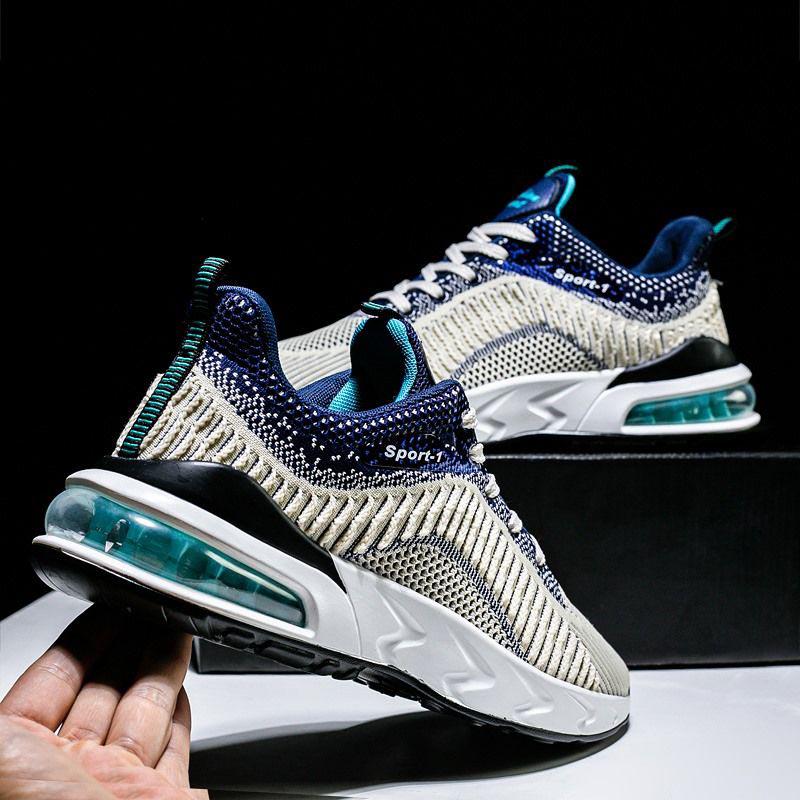 Plus Size 39-45 Men Mesh Sneakers Men Shockproof Breathable Deodorant Running Basketball Shoes Boys Non-slip Wear-resistant Skate Shoes