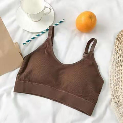 Thin Summer Beautiful Back Wrapped Bra Suspender Underwear Women's Vest Anti Tarnish Bra Girl Student Bra