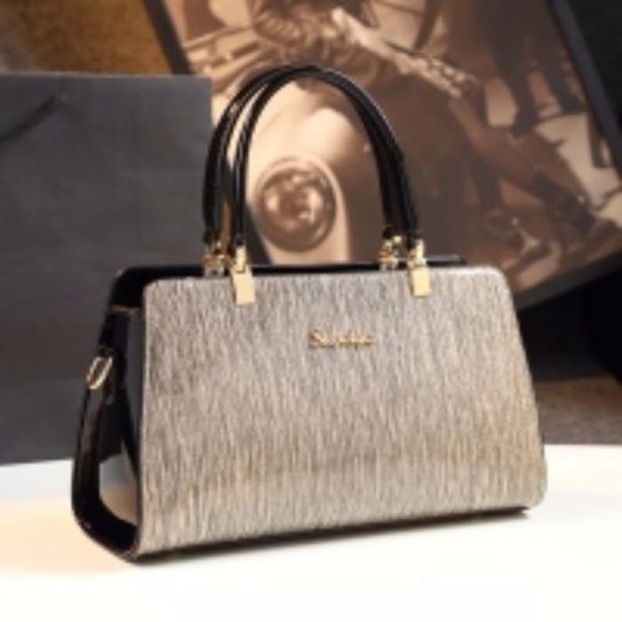 Fashion Minimalist Patent Leather Handbag Female Bright Skin Wild Messenger Bag Women Shoulder Bag