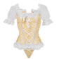 Embroidered Lace Jumpsuit Solid Color Stitching Sexy Body Jumpsuit Romantic Women'S Underwear