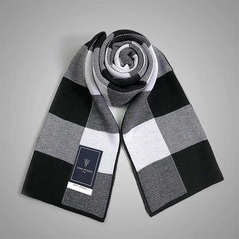 Winter Imitation Cashmere Scarf Men's Multi-color Optional Fashion Printing Scarf Thick Warm High-end Wool Scarf Christmas