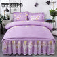 Bed Skirt Four Sets Bedding Princess Sanding Bed Skirt Bed Cover Three Sets