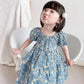 Girls Floral Dresses Sweet Kids Flowers Costumes Children Sleeveless Toddler Baby Clothing