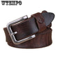 High Quality Leather Casual Pin Buckle Belt for Men Brown Leather Belts Vintage Style Design Belt