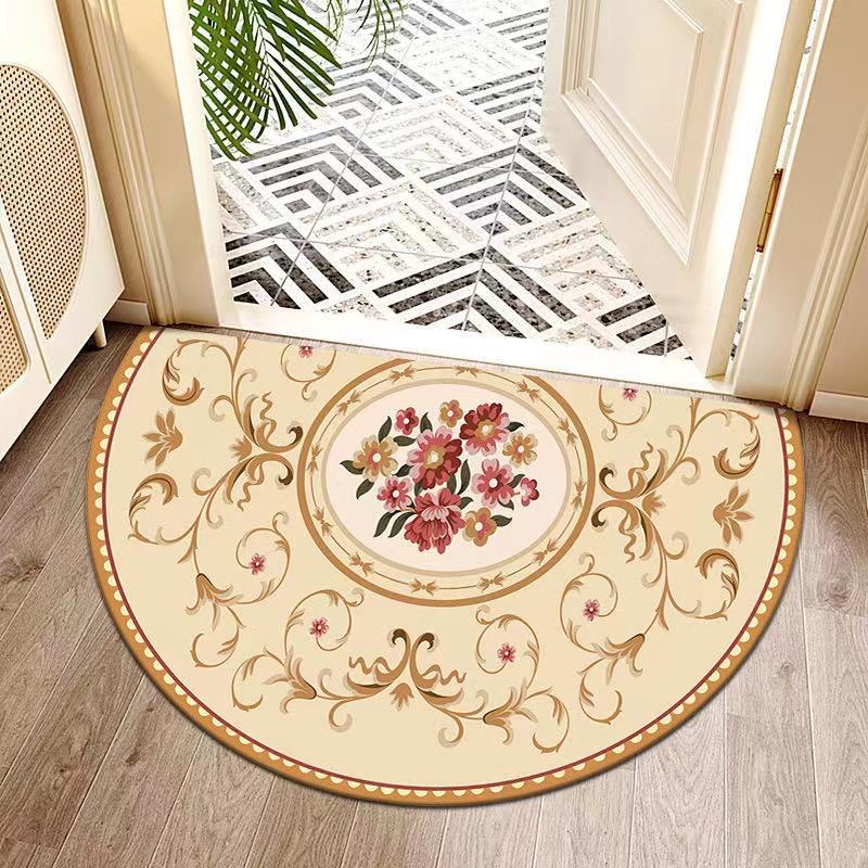 Semi-circular Home Carpet Pad Door Door Mat Anti-skid Water Absorbing Bathroom