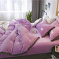 Winter Four-piece Set Double-sided Velvet Thick Short Plush Bed Linen Quilt Cover Coral Velvet 4-piece Set