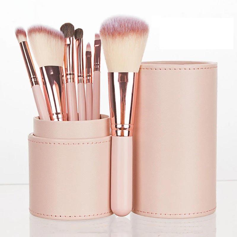 7pcs Professional Makeup Brush Set Soft Fur Beauty Highlighter Powder Foundation Concealer Multifunctional Cosmetic Tool