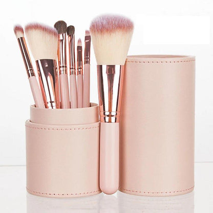 7pcs Professional Makeup Brush Set Soft Fur Beauty Highlighter Powder Foundation Concealer Multifunctional Cosmetic Tool