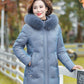Fashion Middle-aged Mother's Winter Clothes Mid-length Coat Plus Velvet Padded Down Padded Jacket