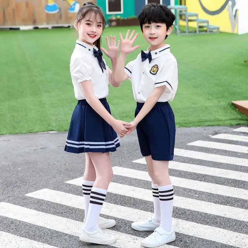 2021 Spring and Autumn Sports Suit Kindergarten Uniforms Autumn Primary School Uniforms Children's Class Uniforms Two-piece
