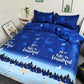Night Sky Meteor Fashion Four-piece Bedding Men and Women Student Bed Sheet Double Dormitory Imitation Quilt Cover