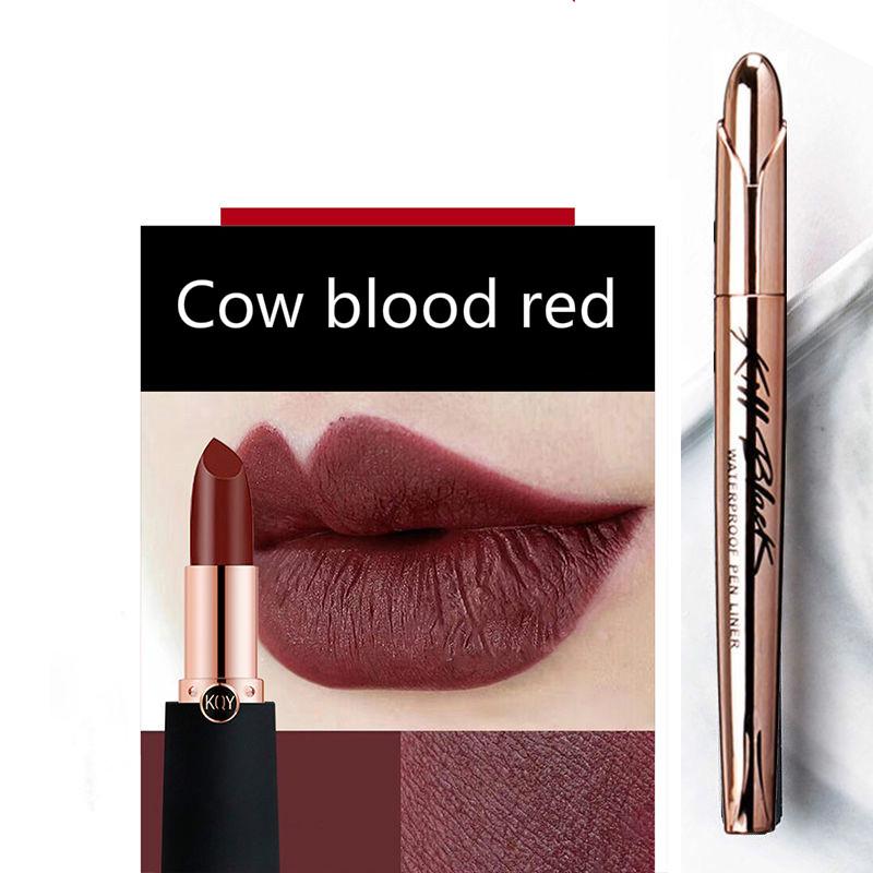 Non-blooming quick-drying thin head hard head eyebrow pencil eyeliner mascara full set of waterproof