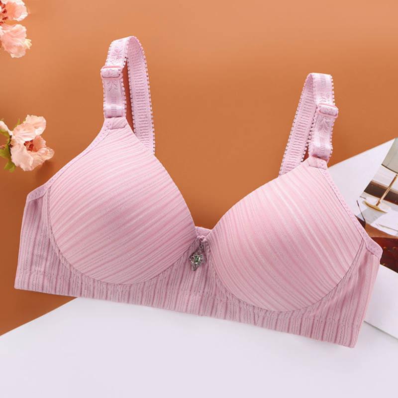 No Steel Ring Anti-sagging Comfortable Thin Bra Gather Sexy Breathable Bra Ladies Cotton Comfortable Receiving Side Breast Lightweight Bra