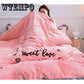 Winter Warm Thicken AB Plush Warm Quilt Cover Coral Velvet B-side Pure Cotton Duvet Cover