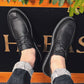 Custom Comfortable Men Pointed Toe Dress Shoes Genuine Low Leather Men's Wedding Shoes Loafers