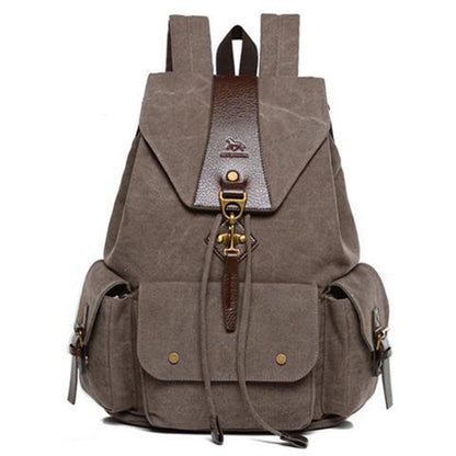 Men Male Canvas Backpack Casual Rucksacks Laptop Backpacks College Student School Bag Backpack Women